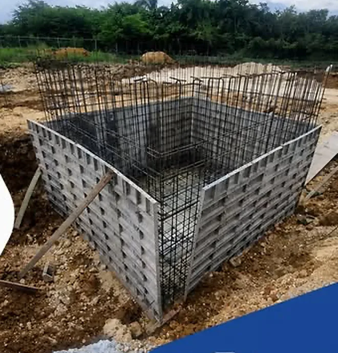 Formaleta de aluminio armada para una cisterna en una de nuestras obras