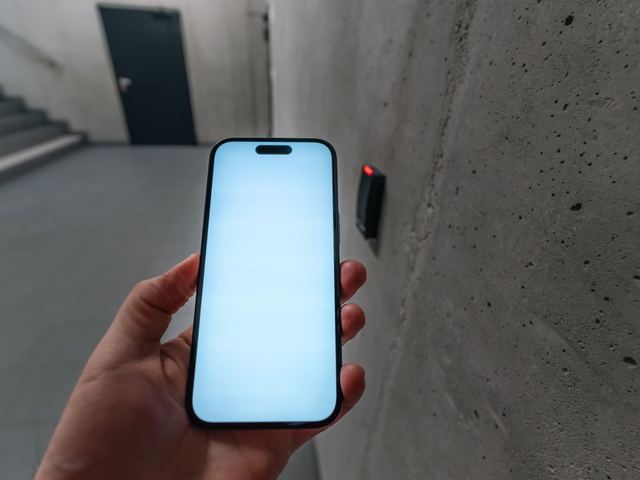Acceso a una puerta mediante teléfono inteligente